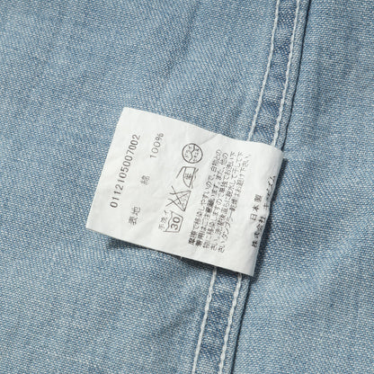 ヴィンテージ加工 ウエスタン デニムシャツ(SOCIAL SCULPTURE SHIRT DAMAGED)