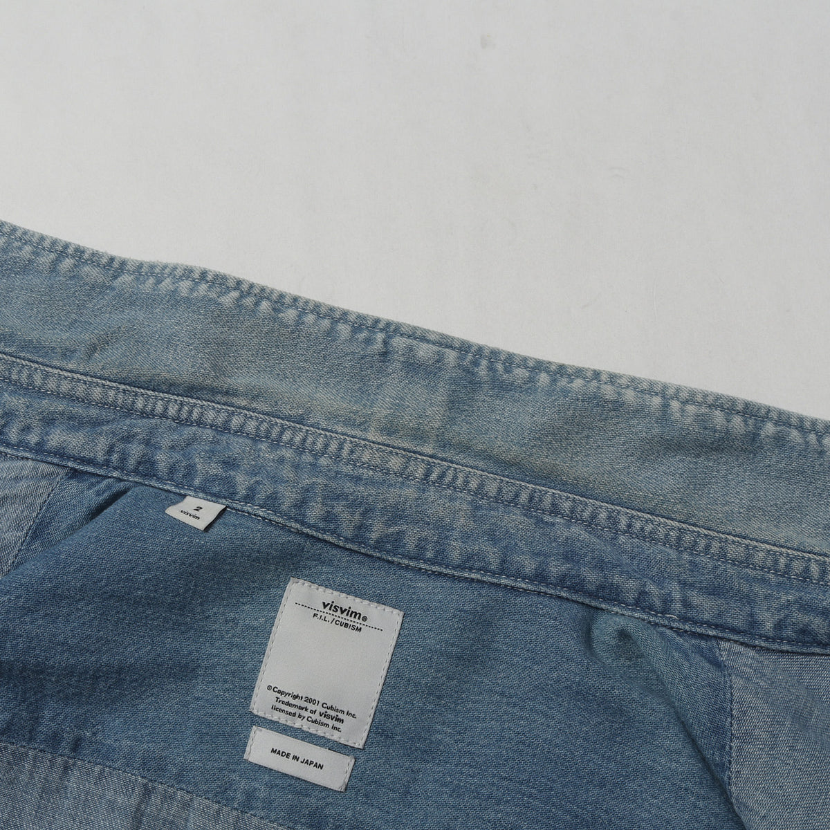 ヴィンテージ加工 ウエスタン デニムシャツ(SOCIAL SCULPTURE SHIRT DAMAGED)
