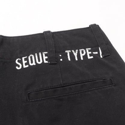 ダメージリペア加工 コットンツイル ワーク チノパンツ (CHINO PANTS TYPE-F)