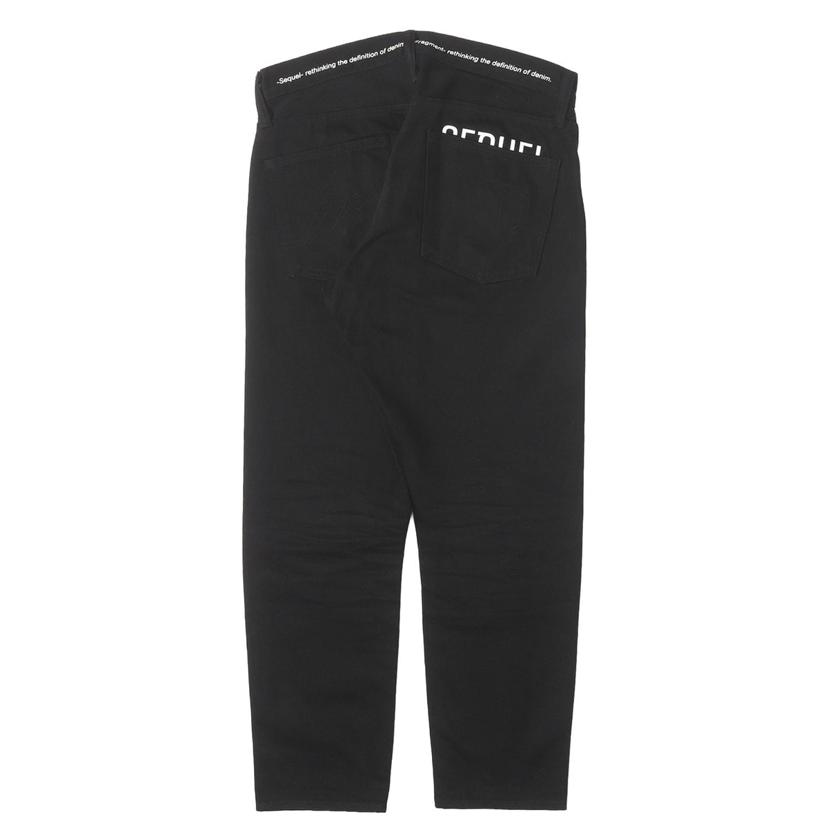 ×fragment design セルビッチ カラーブラック デニムパンツ