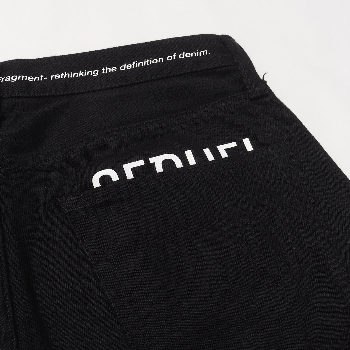 ×fragment design セルビッチ カラーブラック デニムパンツ