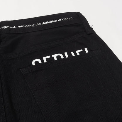 ×fragment design セルビッチ カラーブラック デニムパンツ