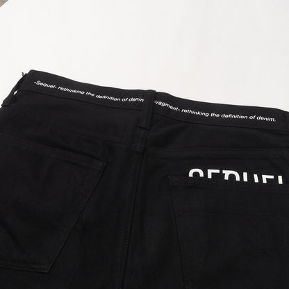 ×fragment design セルビッチ カラーブラック デニムパンツ
