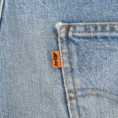 [希少モデル] 70s 684-0217 ビッグベルボトム デニムパンツ / USA製 ボタン裏刻印4