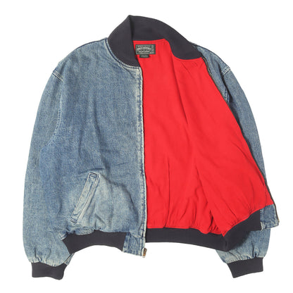 [希少モデル POLO COUNTRY] 90s デニム ボンバー ジャケット USA製