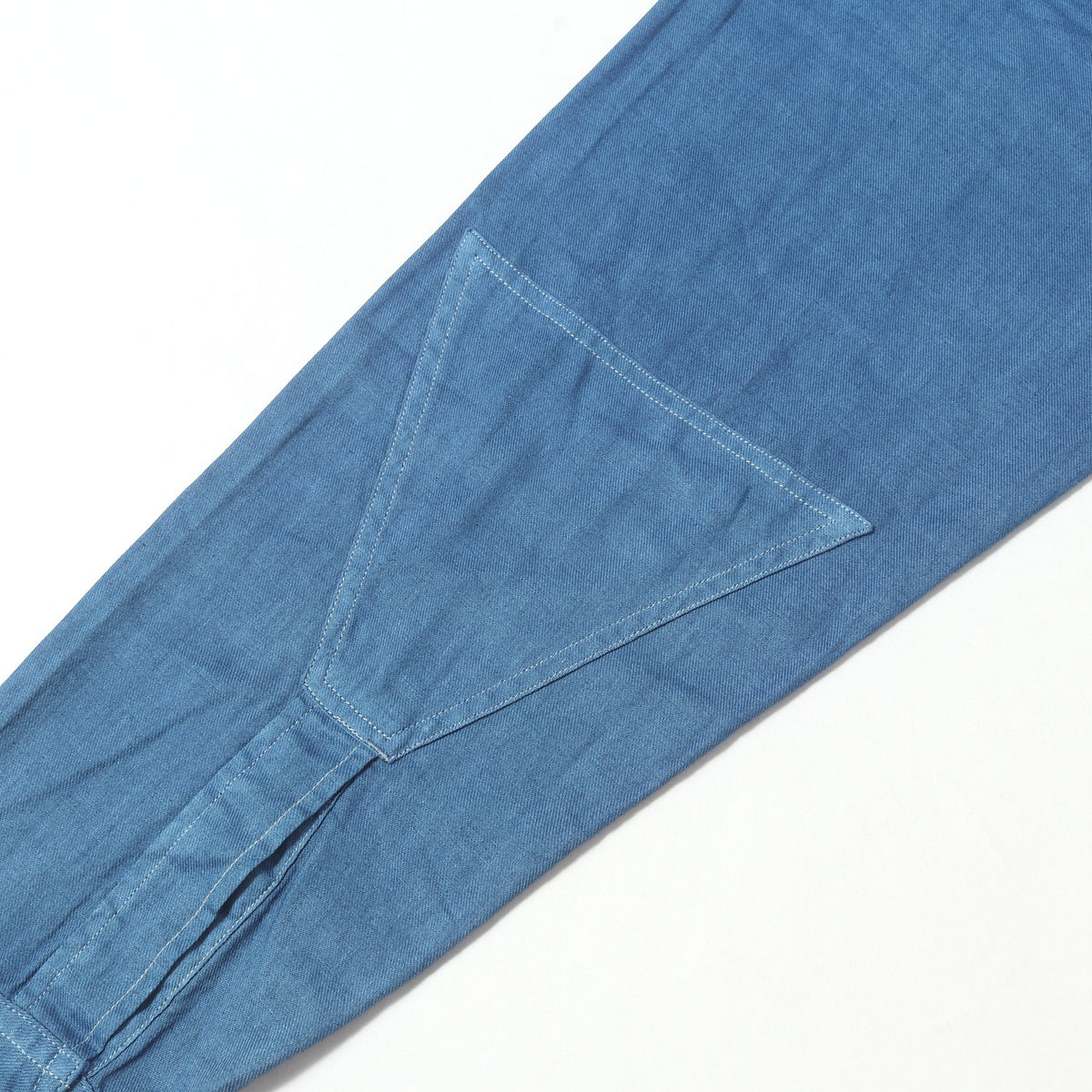 26SS 人間製 インディゴ染め コットン/リネン ワークシャツ(INDIGO DYE WORK SHIRT)