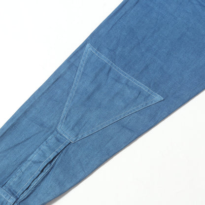26SS 人間製 インディゴ染め コットン/リネン ワークシャツ(INDIGO DYE WORK SHIRT)