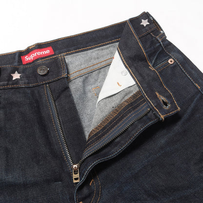 ×Levi's 505 スタープリント デニムパンツ(ZipFly Jean 505)