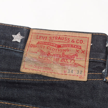 ×Levi's 505 スタープリント デニムパンツ(ZipFly Jean 505)