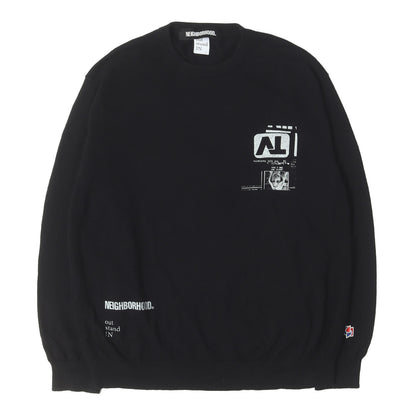 25AW ×out stand IN グラフィック ニット セーター(CREWNECK SWEATER)