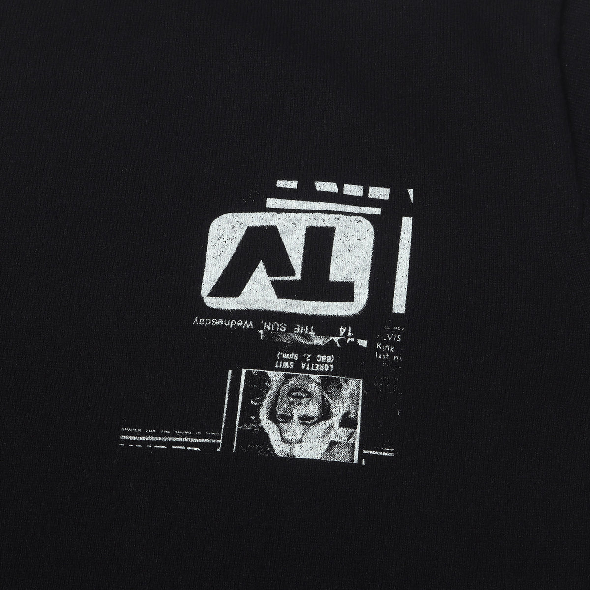 25AW ×out stand IN グラフィック ニット セーター(CREWNECK SWEATER)