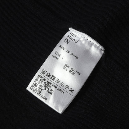 25AW ×out stand IN グラフィック ニット セーター(CREWNECK SWEATER)