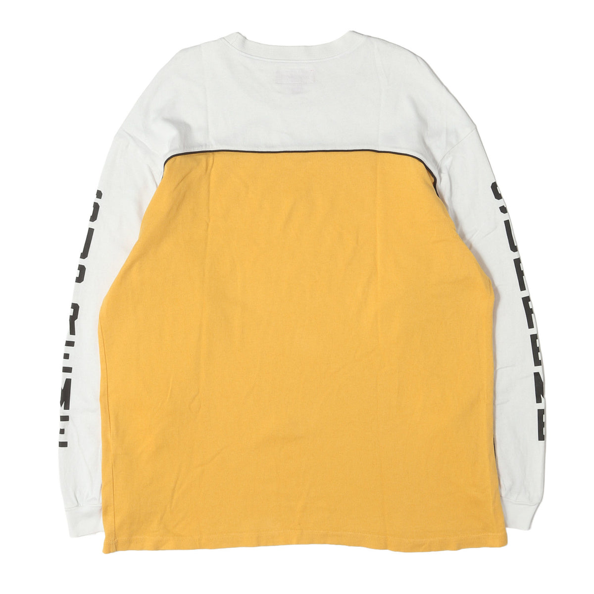 25SS パネル切替し 袖ロゴ ロングスリーブ Tシャツ(Paneled Piping L/S Top)