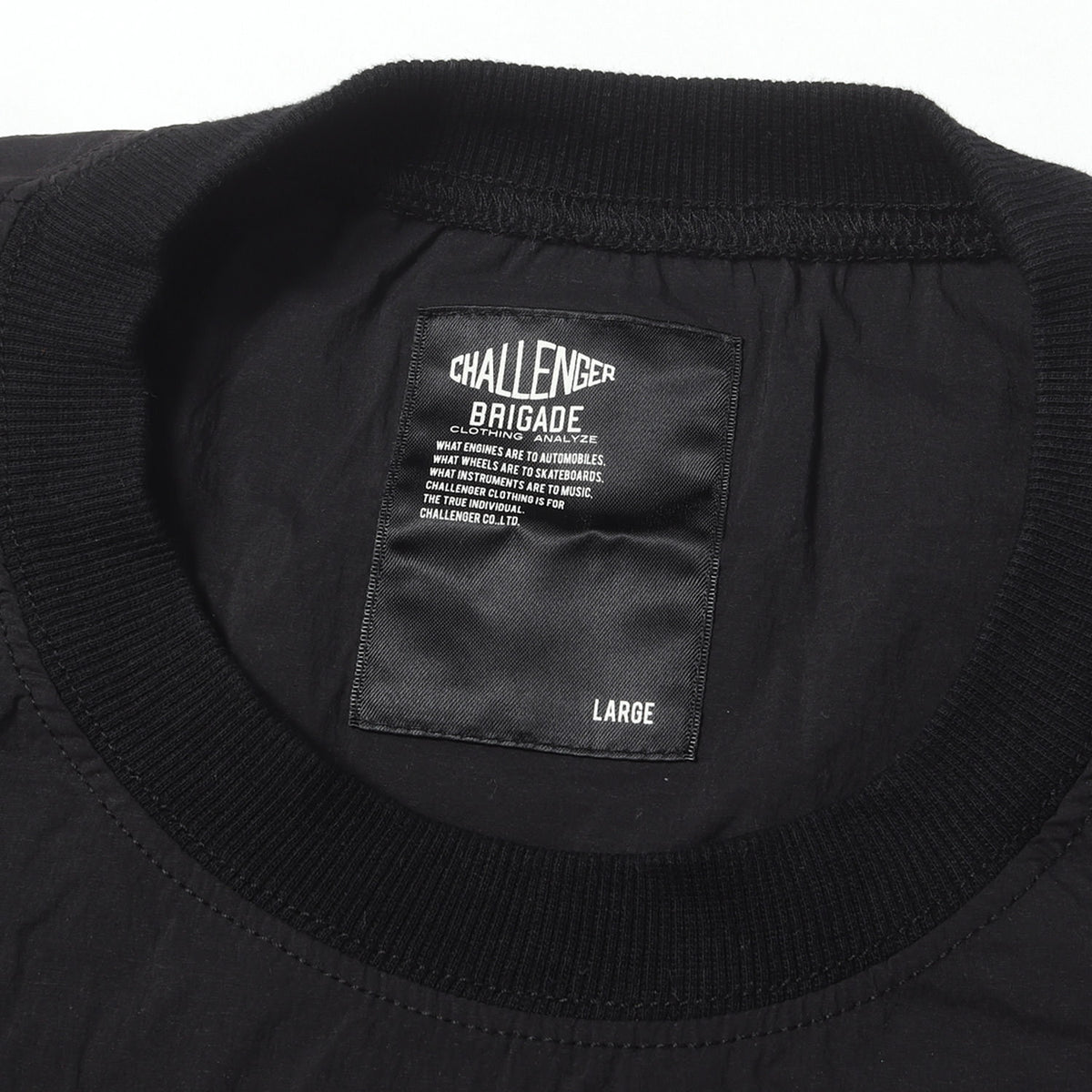 26SS ストレッチナイロン プルオーバ ウインドブレイカー(L/S C PATCH WIND CREW)