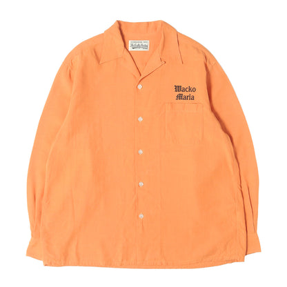 23SS ブランドロゴ刺繍 オープンカラー シャツ(50S OPEN COLLAR SHIRT)