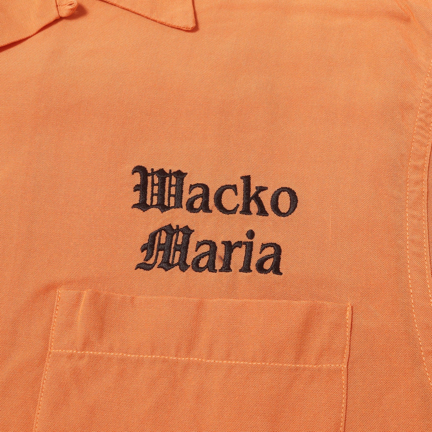 23SS ブランドロゴ刺繍 オープンカラー シャツ(50S OPEN COLLAR SHIRT)