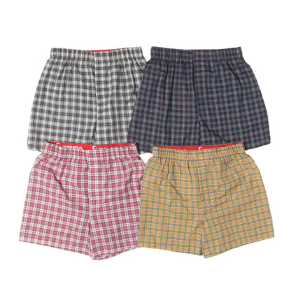26AW ×Hanes チェック トランクス / パンツ 4枚パック(Plaid Boxers 4 Pack)