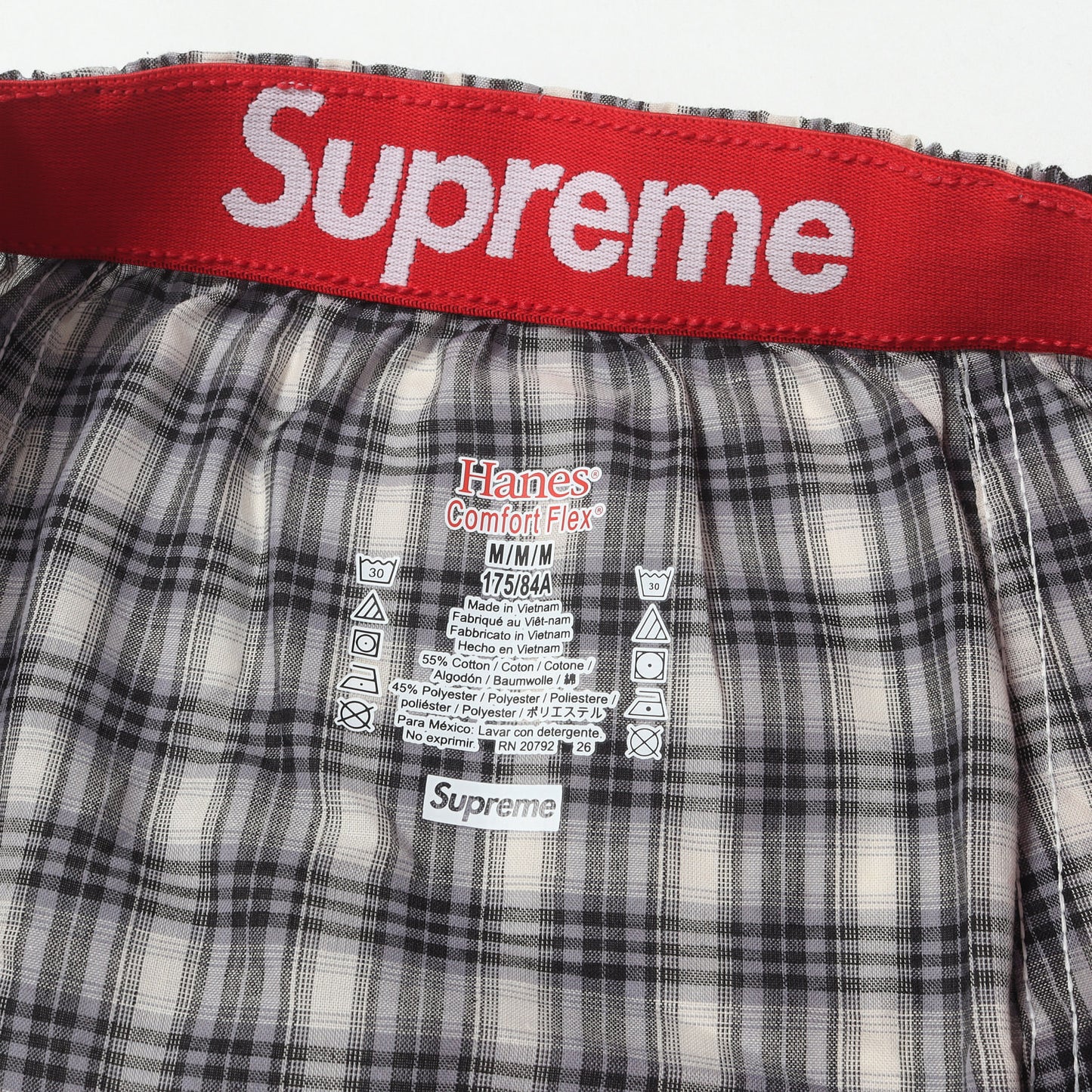 26AW ×Hanes チェック トランクス / パンツ 4枚パック(Plaid Boxers 4 Pack)