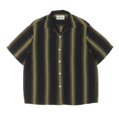 22SS ストライプ レーヨン オープンカラー 半袖シャツ(STRIPED OPEN COLLAR SHIRT S/S)