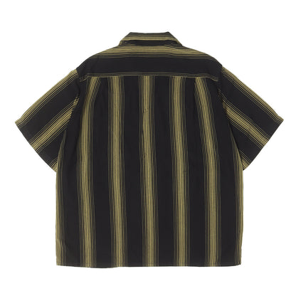 22SS ストライプ レーヨン オープンカラー 半袖シャツ(STRIPED OPEN COLLAR SHIRT S/S)