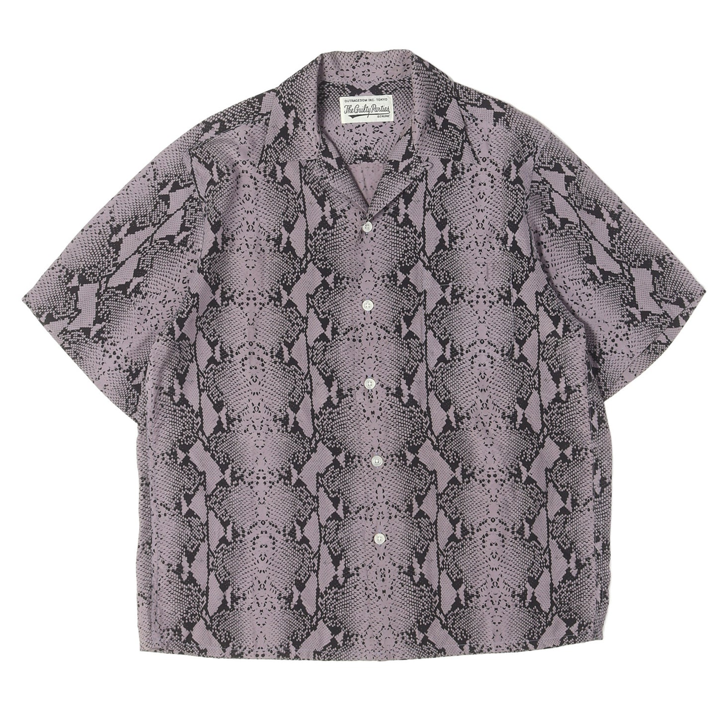 23SS パイソン柄 レーヨン ハワイアンシャツ / アロハシャツ(HAWAIIAN SHIRT S/S)
