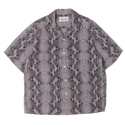 23SS パイソン柄 レーヨン ハワイアンシャツ / アロハシャツ(HAWAIIAN SHIRT S/S)