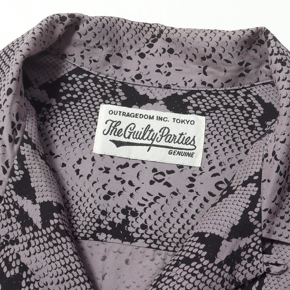 23SS パイソン柄 レーヨン ハワイアンシャツ / アロハシャツ(HAWAIIAN SHIRT S/S)