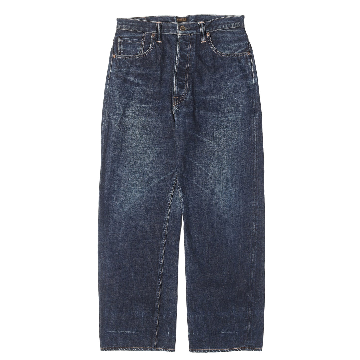 Lot.107 バックルバック付き セルビッチ デニムパンツ
