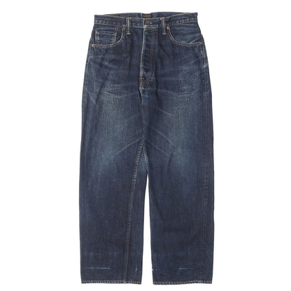 Lot.107 バックルバック付き セルビッチ デニムパンツ