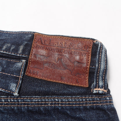 Lot.107 バックルバック付き セルビッチ デニムパンツ