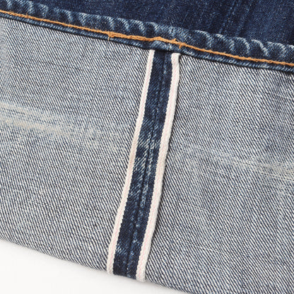Lot.107 バックルバック付き セルビッチ デニムパンツ