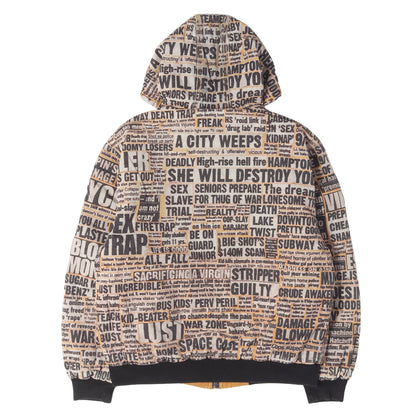25AW ×Dash Snow 総柄デザイン ダック フーデッド ワークジャケット(Hooded Work Jacket)