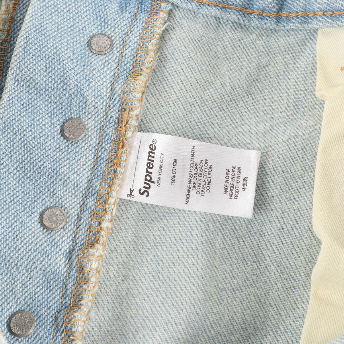 22AW ウォッシュ加工 スターロゴ デニムパンツ(Regular Jean)