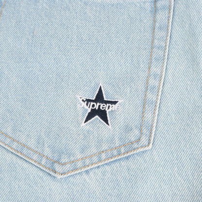 22AW ウォッシュ加工 スターロゴ デニムパンツ(Regular Jean)