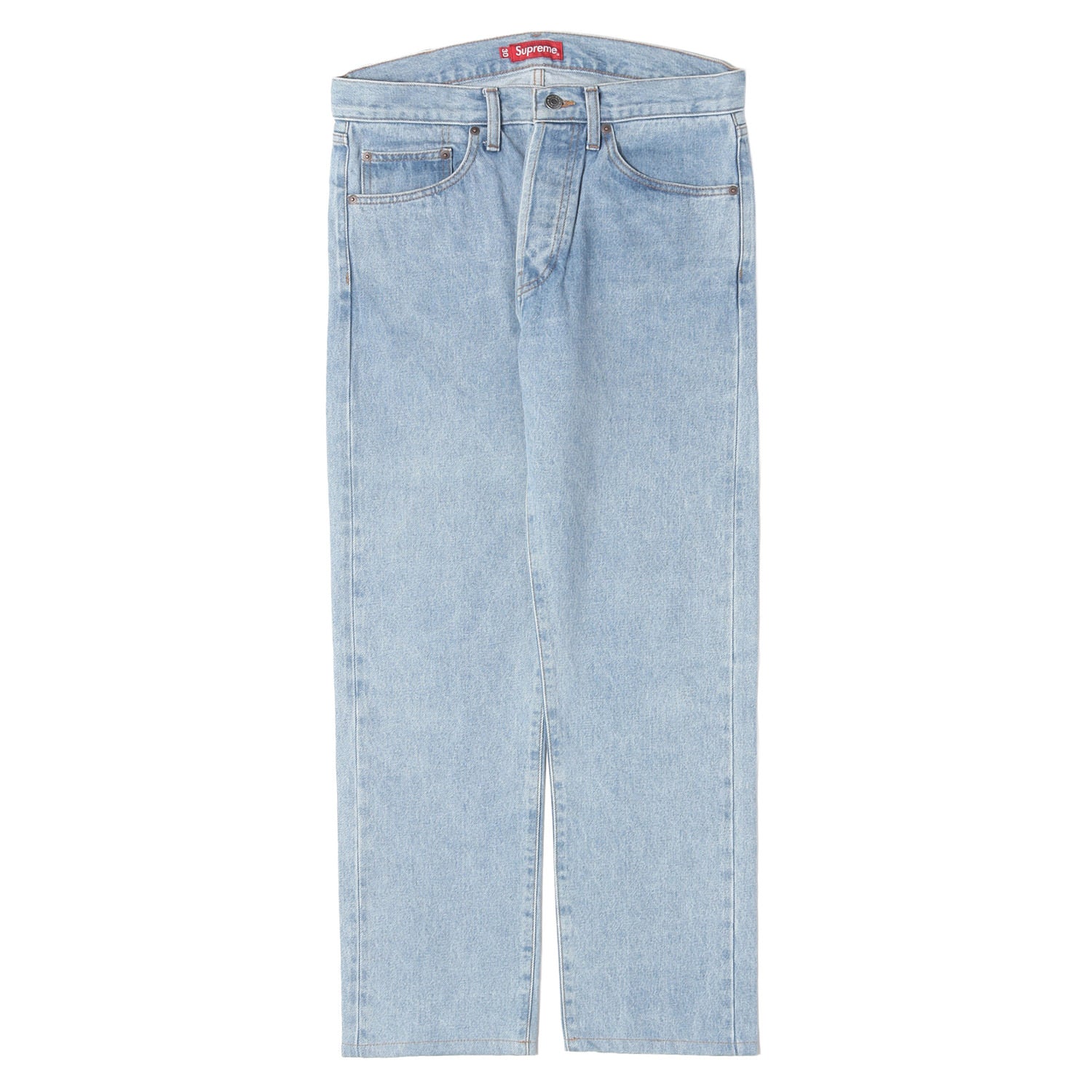 Supreme (シュプリーム) ストーンウォッシュ加工 スリム デニム パンツ