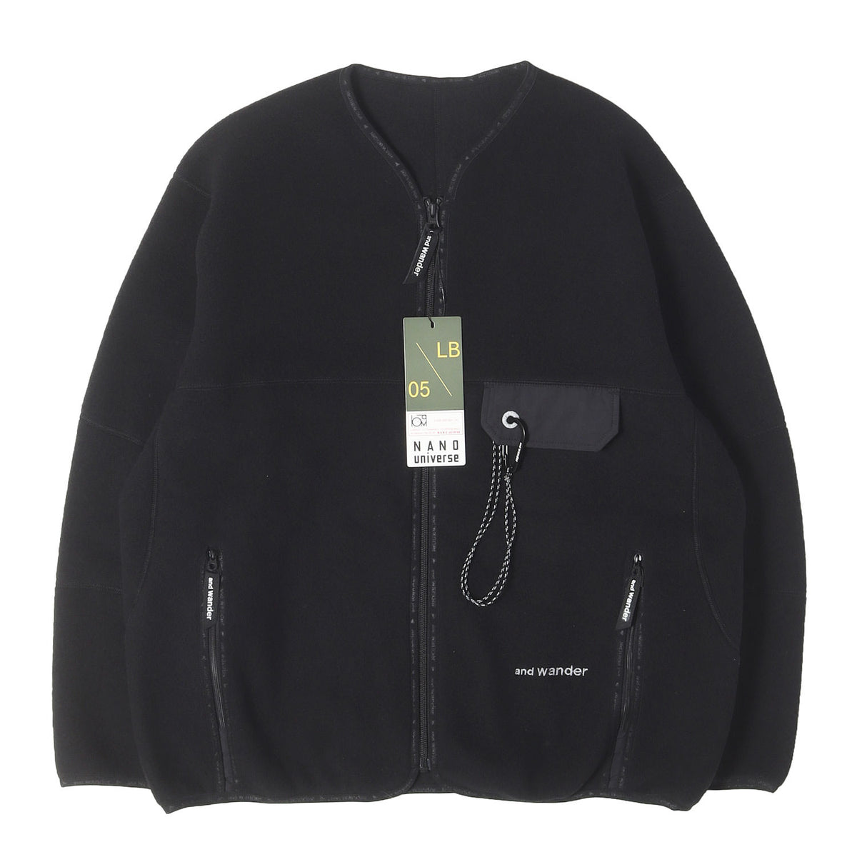 nano・universe別注 ウールフリース ジップ カーディガン(wool fleece cardigan)
