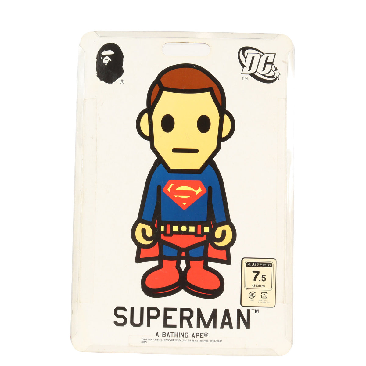 00s ×DC COMICS BAPESTA ROADSTA スーパーマン モデル(デッドストック)