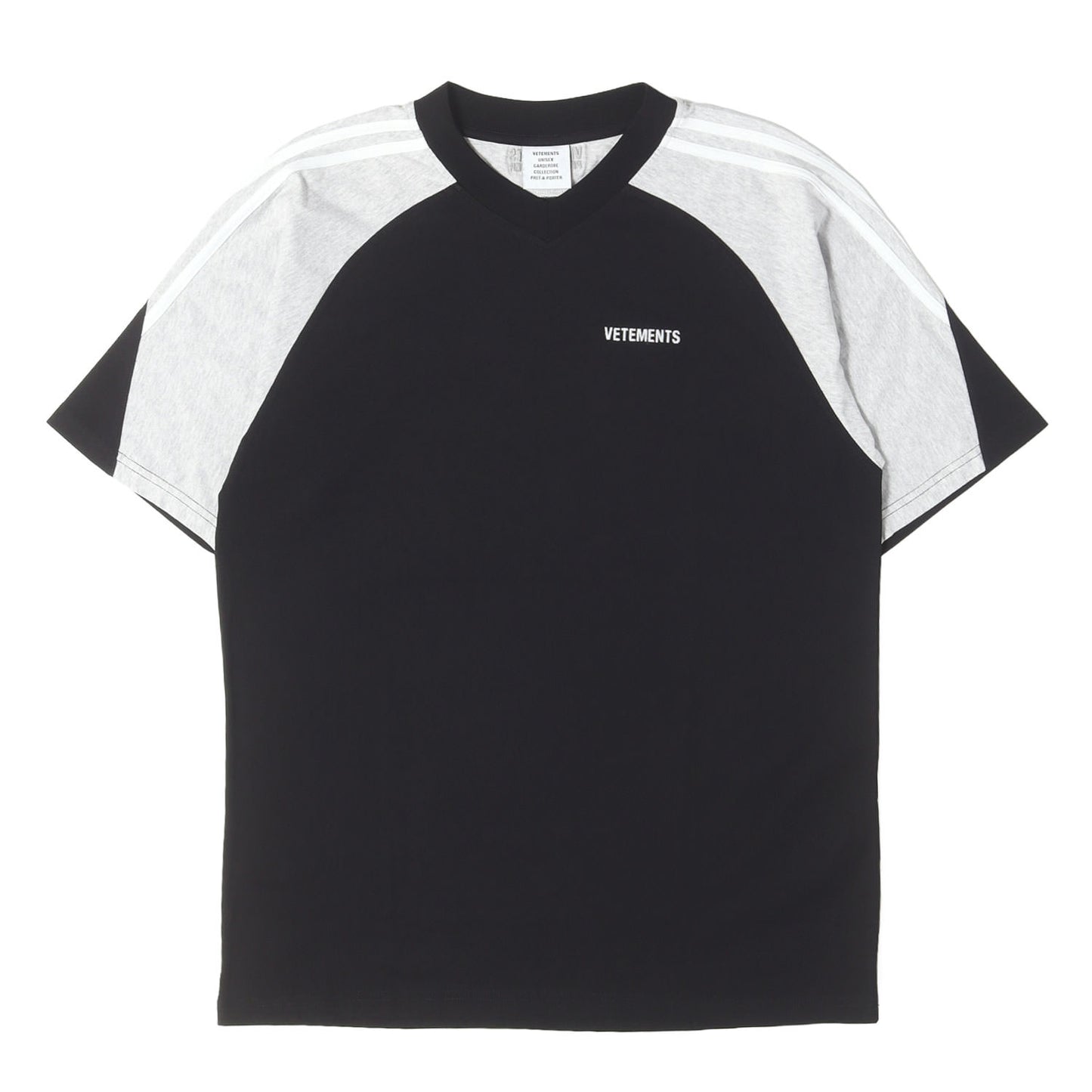 25AW 袖ライン Vネック ラグラン Tシャツ(Cut-Up V-Neck T-shirt)