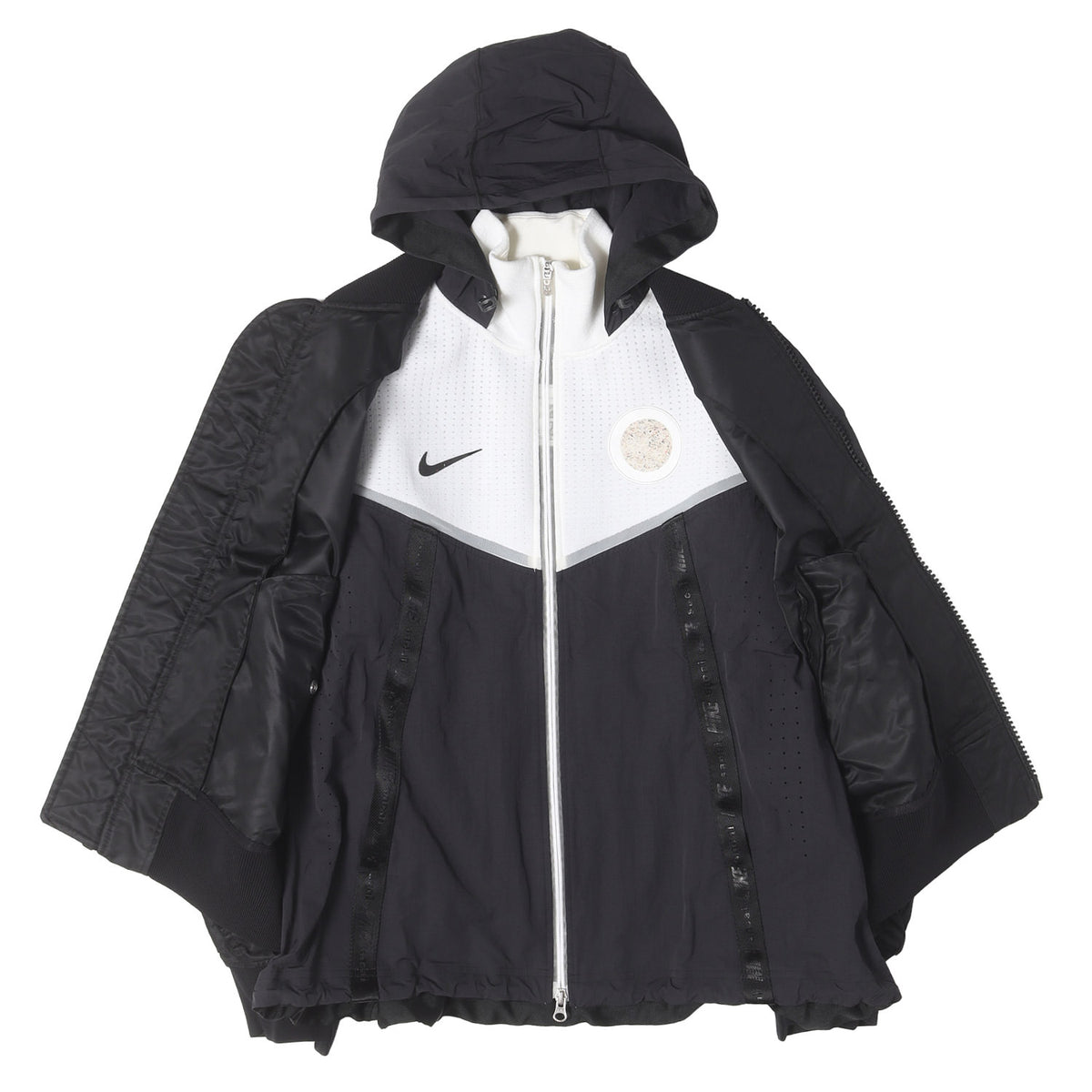 21AW ×NIKE レイヤード ドッキング MA-1 ボンバージャケット(NRG LAYERED JKT)