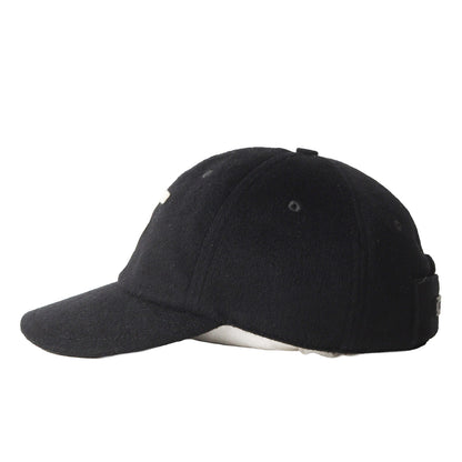 24AW アップリケロゴ ウール ベースボールキャップ(Wool Baseball Cap)