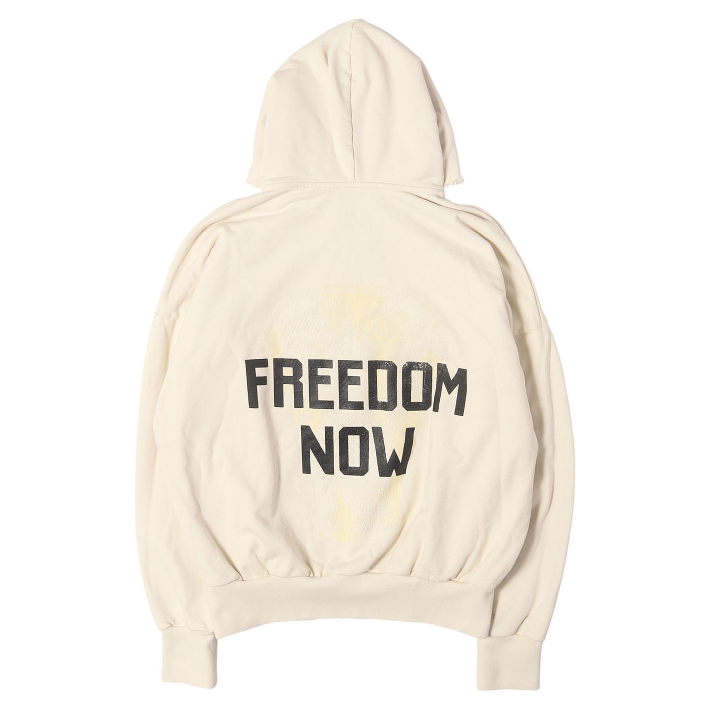 25AW ダメージ加工 発泡プリント スウェットパーカー(Revolution Hoodie)