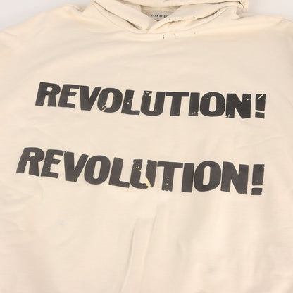 25AW ダメージ加工 発泡プリント スウェットパーカー(Revolution Hoodie)