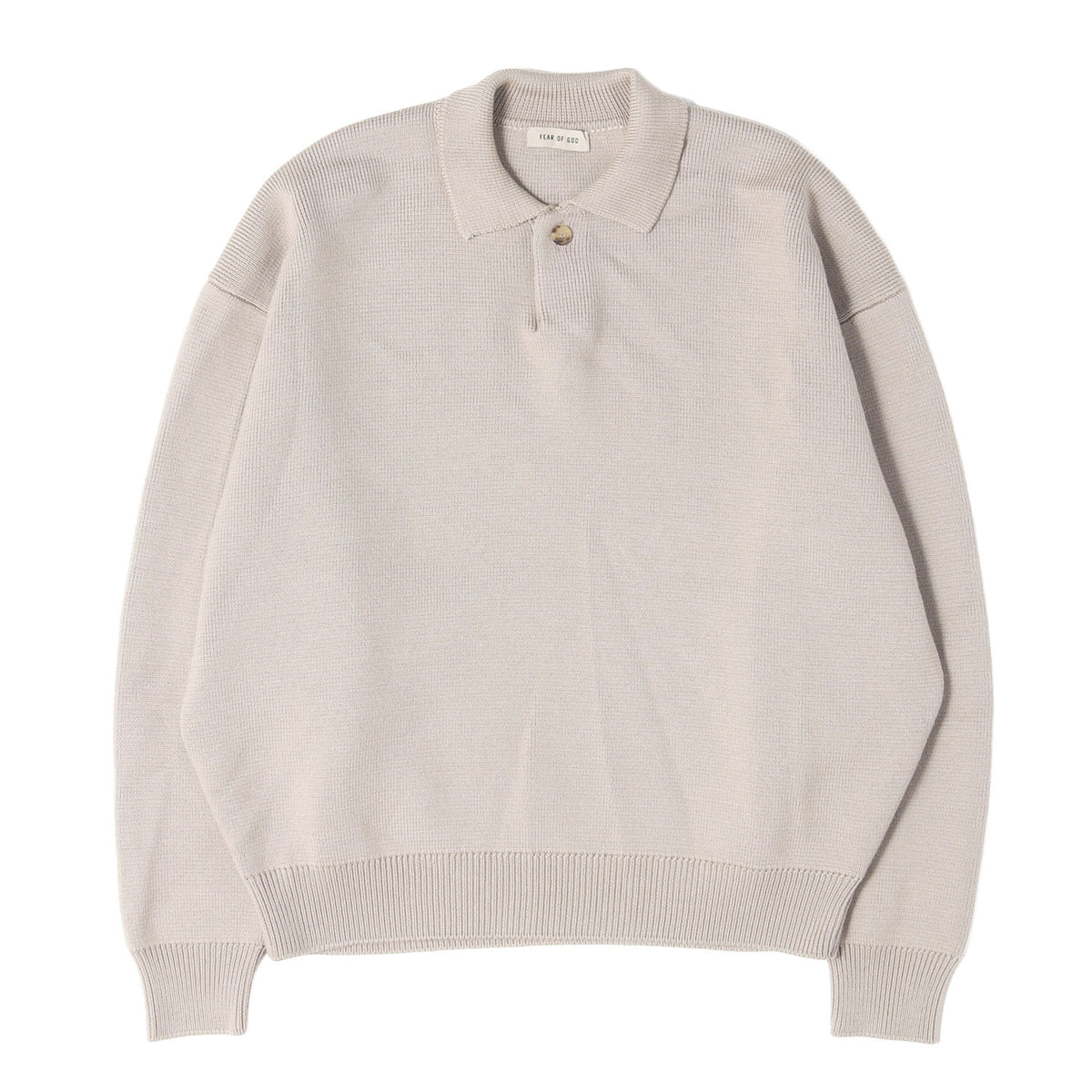 23SS オーバーサイズ ポロカラー ウールニット セーター(Wool Polo Shirt)