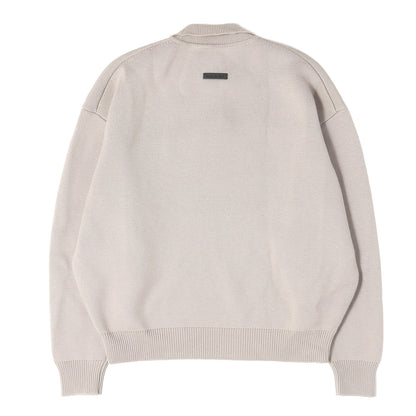 23SS オーバーサイズ ポロカラー ウールニット セーター(Wool Polo Shirt)
