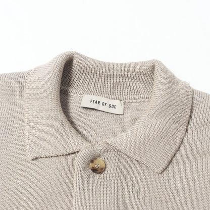 23SS オーバーサイズ ポロカラー ウールニット セーター(Wool Polo Shirt)