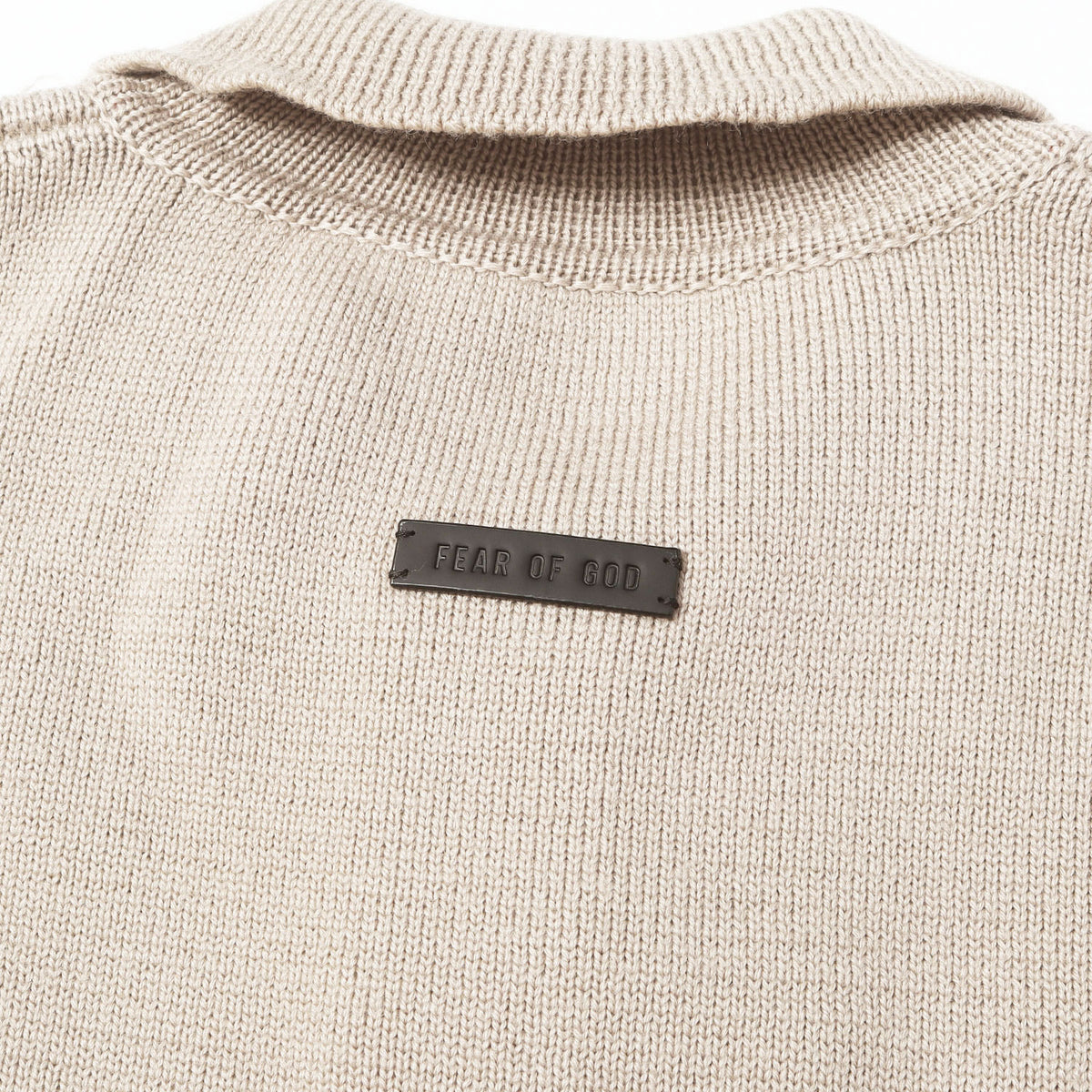 23SS オーバーサイズ ポロカラー ウールニット セーター(Wool Polo Shirt)
