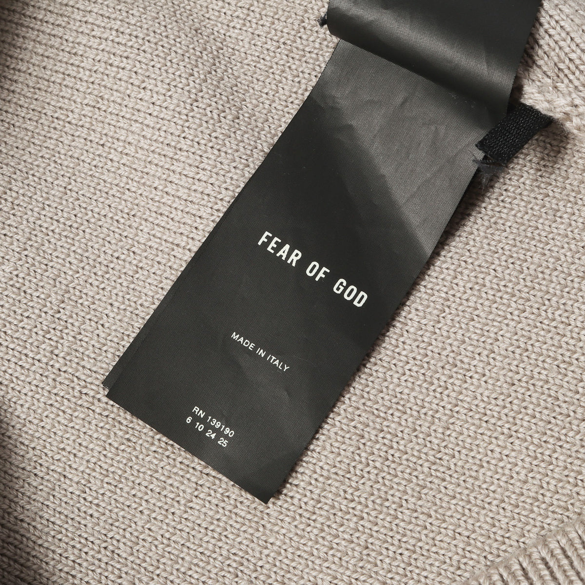 23SS オーバーサイズ ポロカラー ウールニット セーター(Wool Polo Shirt)