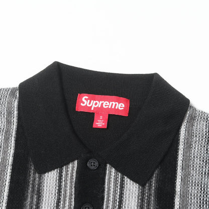 26SS マルチストライプ ポロカラー ニット セーター(Multi Stripe Polo Sweater)