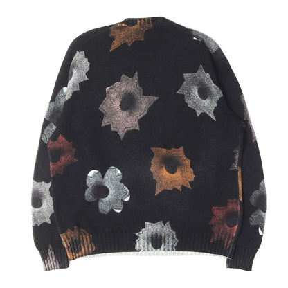 22SS ×Nate Lowman バレットホール&フラワー コットンニット セーター (Sweater)