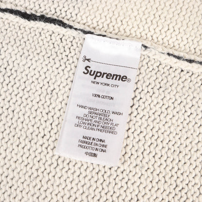 22SS ×Nate Lowman バレットホール&フラワー コットンニット セーター (Sweater)